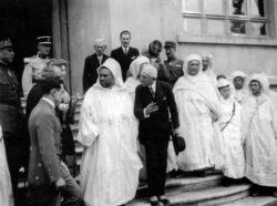 Lyautey et Sultan Mohamed Dar Taliwint Marrakech