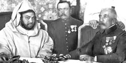 Lyautey et le Sultan Moulay Youssef Dar Taliwint Marrakech