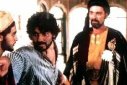 Debates. Scene of the film "Destiny" Dar Taliwint Marrakech